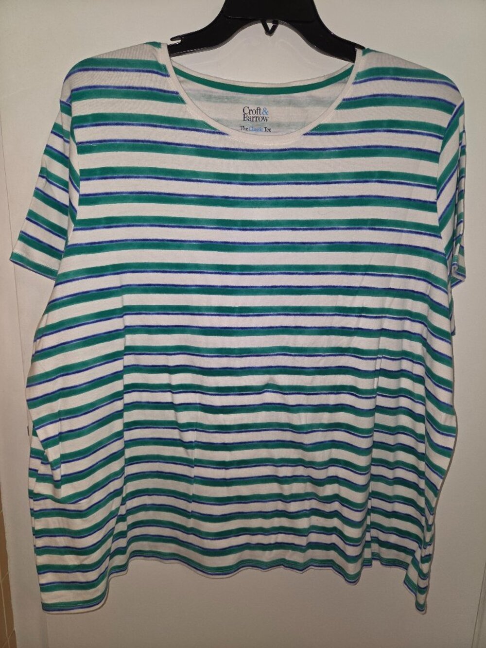 HORIZONTAL STRIPED WOMENS SHORT SLEEVED T-SHIRT